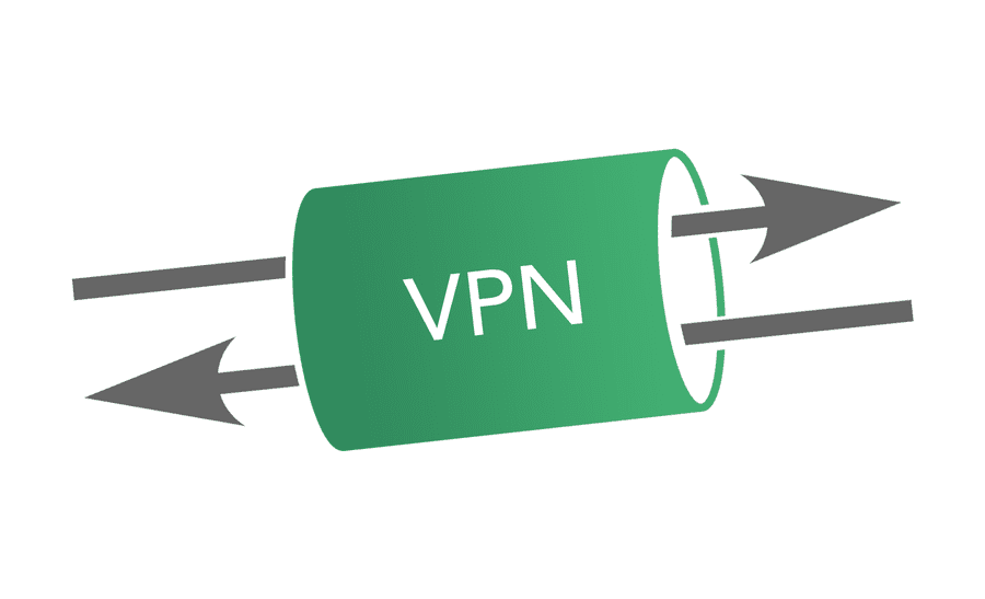 A VPN is like a secure tunnel diagram