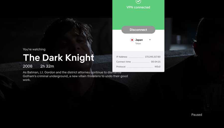 Screenshot of the TV show 'Dark Knight'